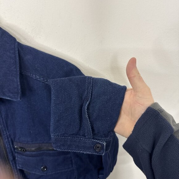 G Star Raw Men XL Type C Overshirt Blue Utility L/S Zip Shacket - Picture 2 of 9